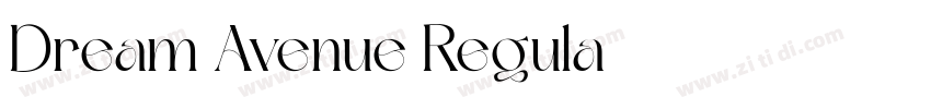 Dream Avenue Regula字体转换